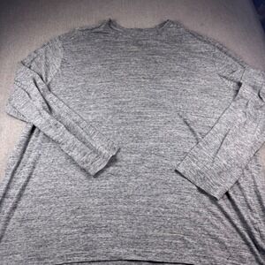 Athletic Works DriWorks Mens Long Sleeve Performance Shirt Heather Grey XL 2XL